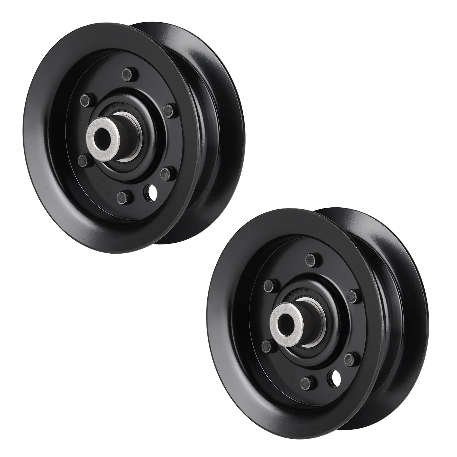 Dibanyou 2 Pack Flat Idler Pulley Replace for Exmark Toro 106-2175 132-9420 TimeCutter Z480 TimeCutter SS 5000 32" 38" 42" 50" 54" Deck