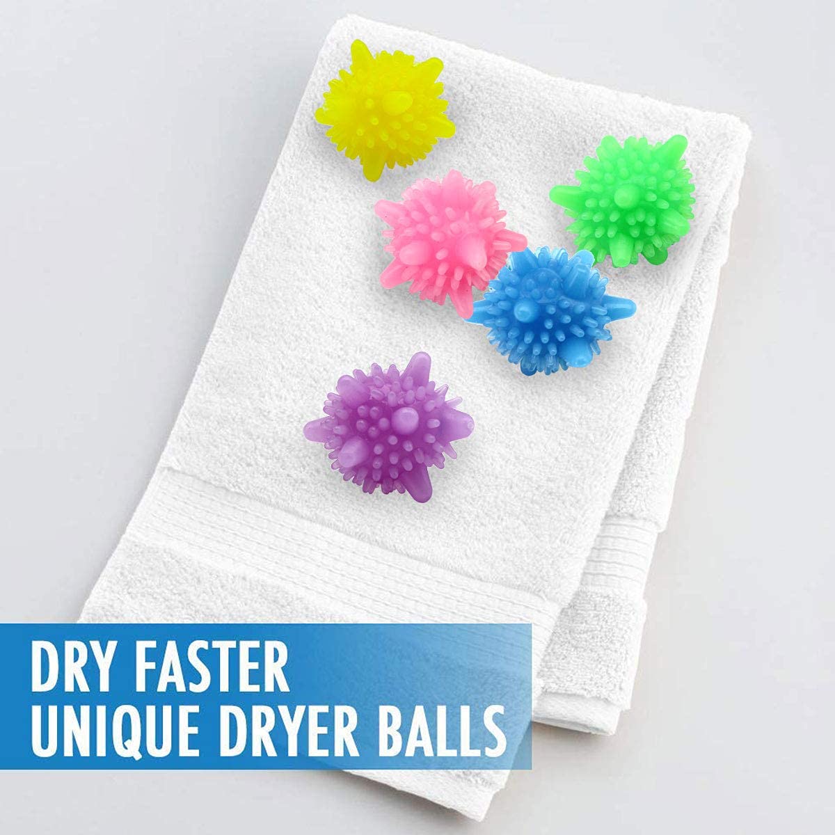 Navaliya Washer Balls,Reusable Tangle-Free Eco-Friendly Laundry Scrubbing Balls,Solid Colorful Laundry Washing Balls Enhance Your Machine Cleaning Power (10 Pcs, Soft polyvinyl_chloride) 1