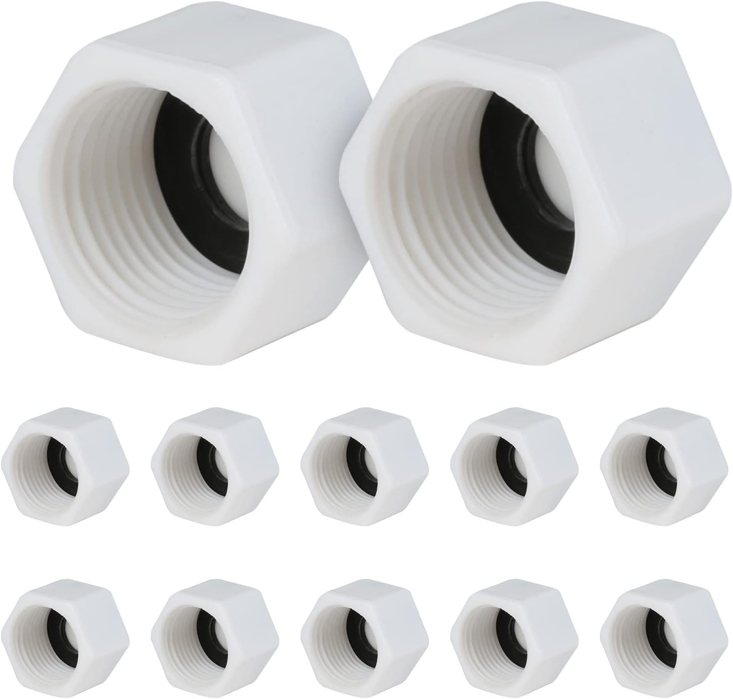 10PCS Threaded Blanking Caps 4 Cent White Appliance Trap Threaded