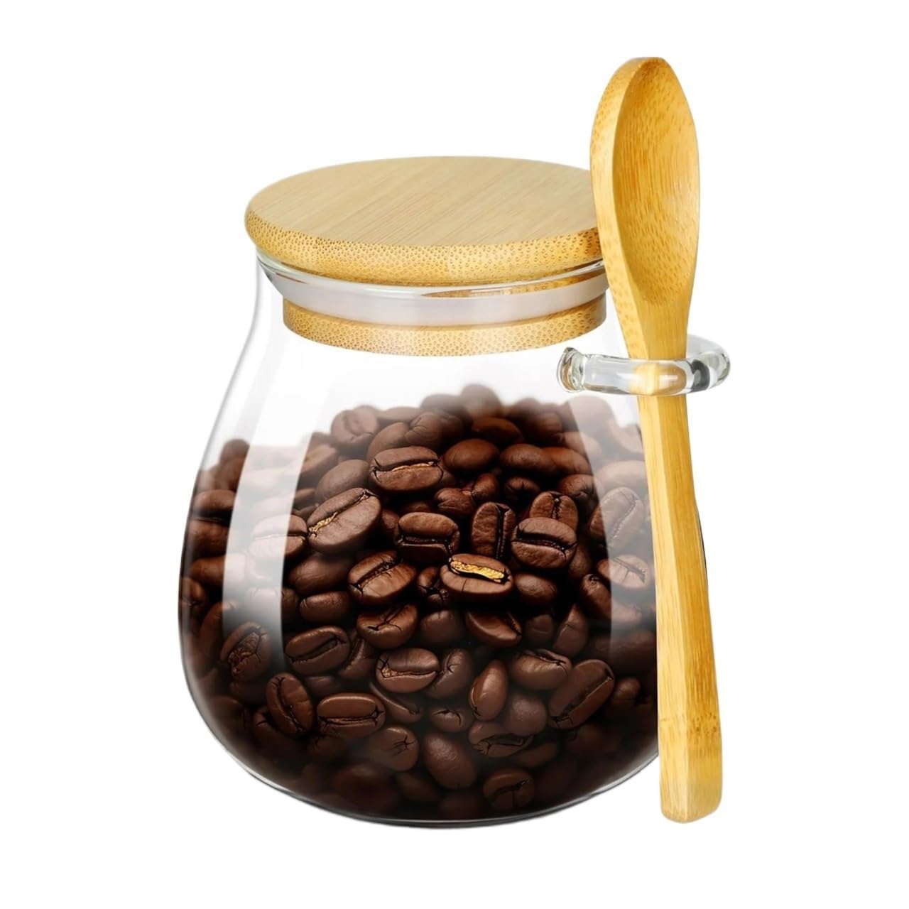 ZNJAMN 1pcs Hermetic Containers For Food Storage Pots Glass Jar With Lid Sealed Container Sugar And Tea Cans Airtight Kitchen Coffee Jars for Pickling(1000ML)