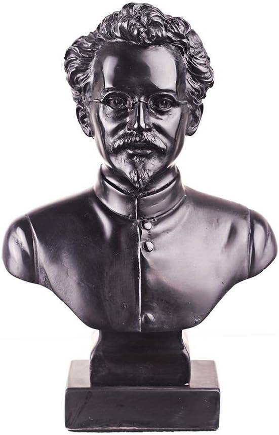 danila-souvenirs Soviet Russian USSR Communist Leon Trotsky Stone Bust Statue Sculpture 6.4'' (16 cm)