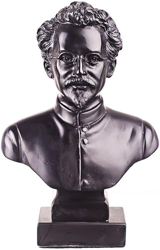 danila-souvenirs Escultura de la estatua del busto de piedra de León Trotsky de la URSS soviética rusa 6.4'' (6.3 in)