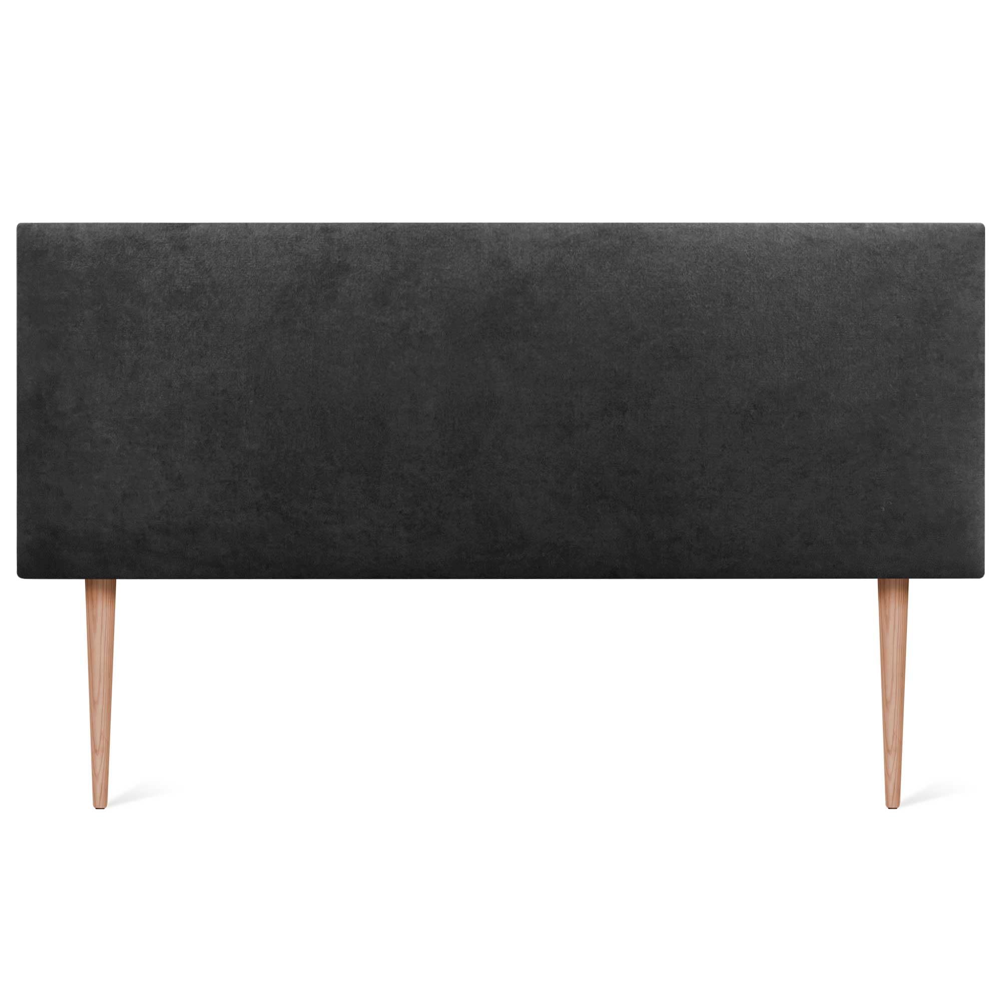 DHOME Testiera In Ecopelle Premium Pro Con 2 File Di Bottoni E Gambe Testata Imbottita Letto Di Lusso Grigio Chiaro 145cm 93702002