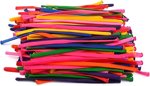 Miniatura 5 de 200 globos largos para fiestas, globos largos de látex coloridos para decoración del hogar para fiesta de cumpleaños, boda