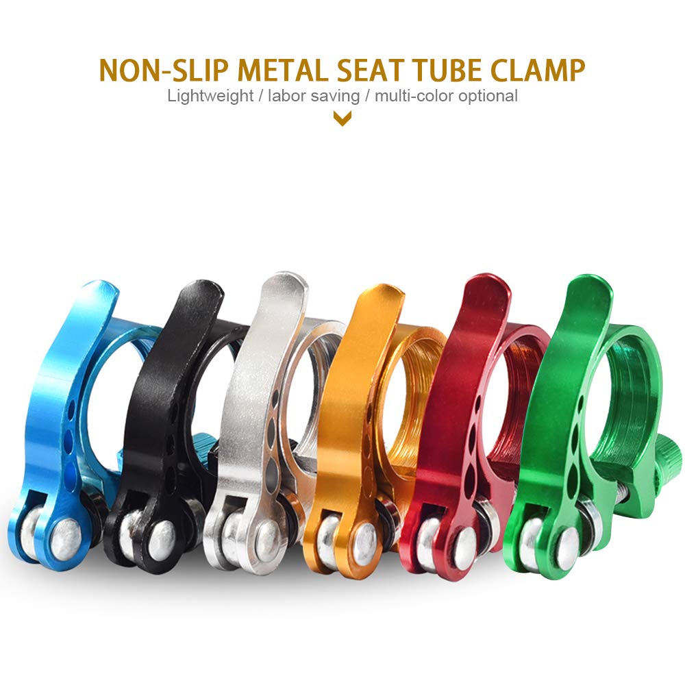 DAZISEN Mountain Bike Sella Morsetto - Bicicletta Scaffale Tubo Blocco Sgancio Rapido Sede Asta 28.6/31.8/34.9mm
