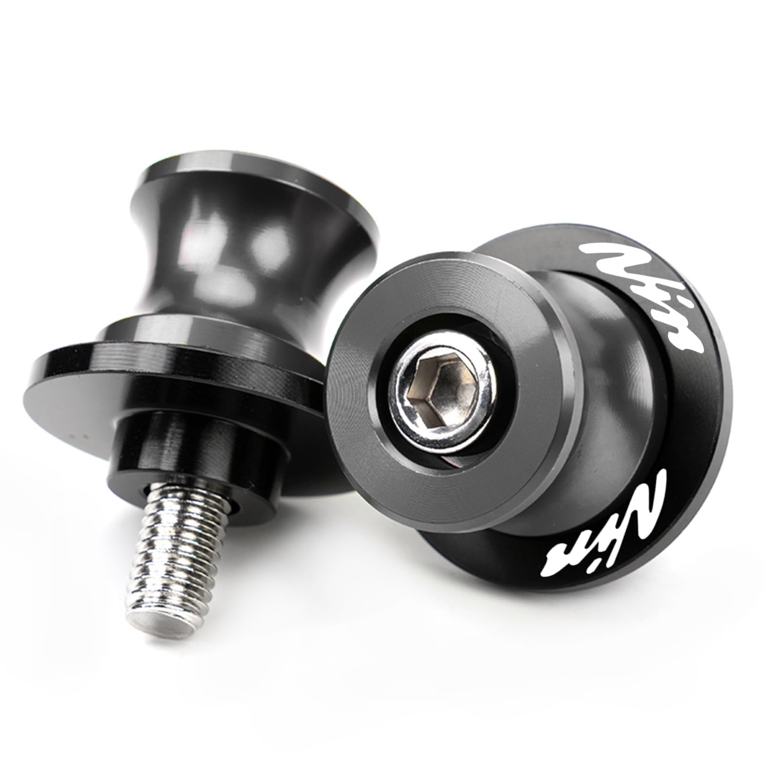 Motorcycle Swingarm Spools For Ninja 500 650 ZX6R ZX10R ZX4RR Grey