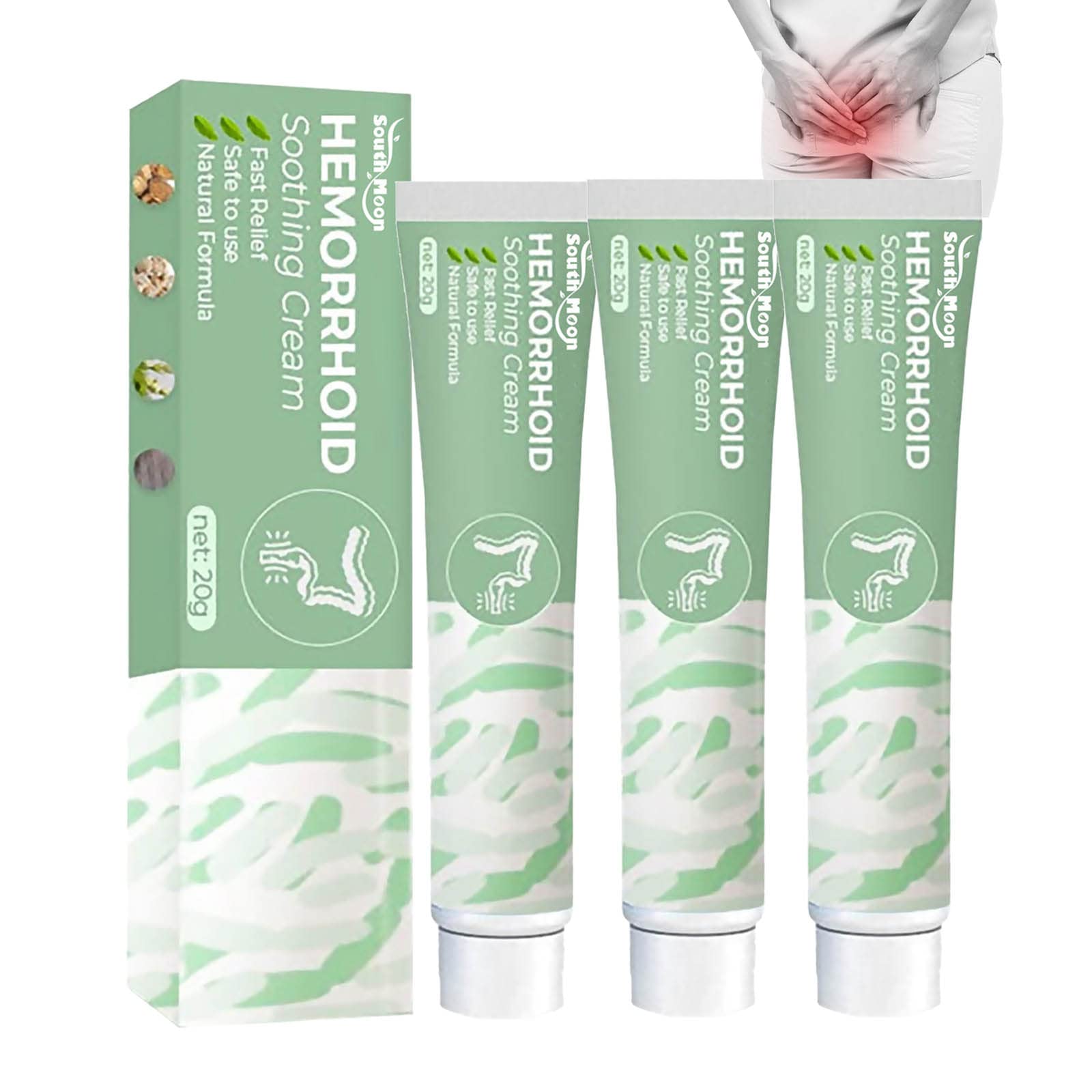 German Koltax Hemorrhoid Soothing Cream, Natural Herbal Hemorrhoids Ointment Cream for for All Types of Internal and External, Hemorrhoids, Soothes Itching, Swelling & Pain, All Ages (60g)