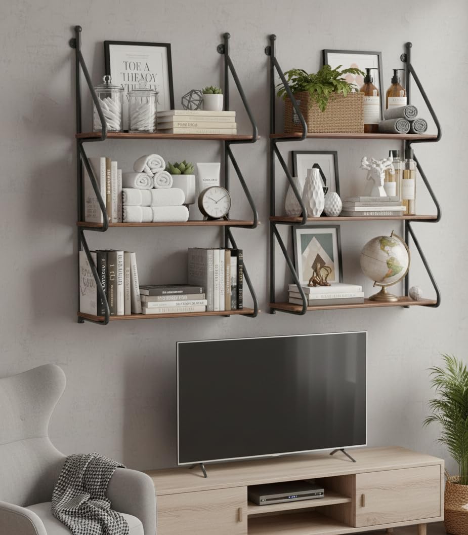 Multi-Purpose Storage Rack for Living Hall Wall Mounted Display Organizer-image-34