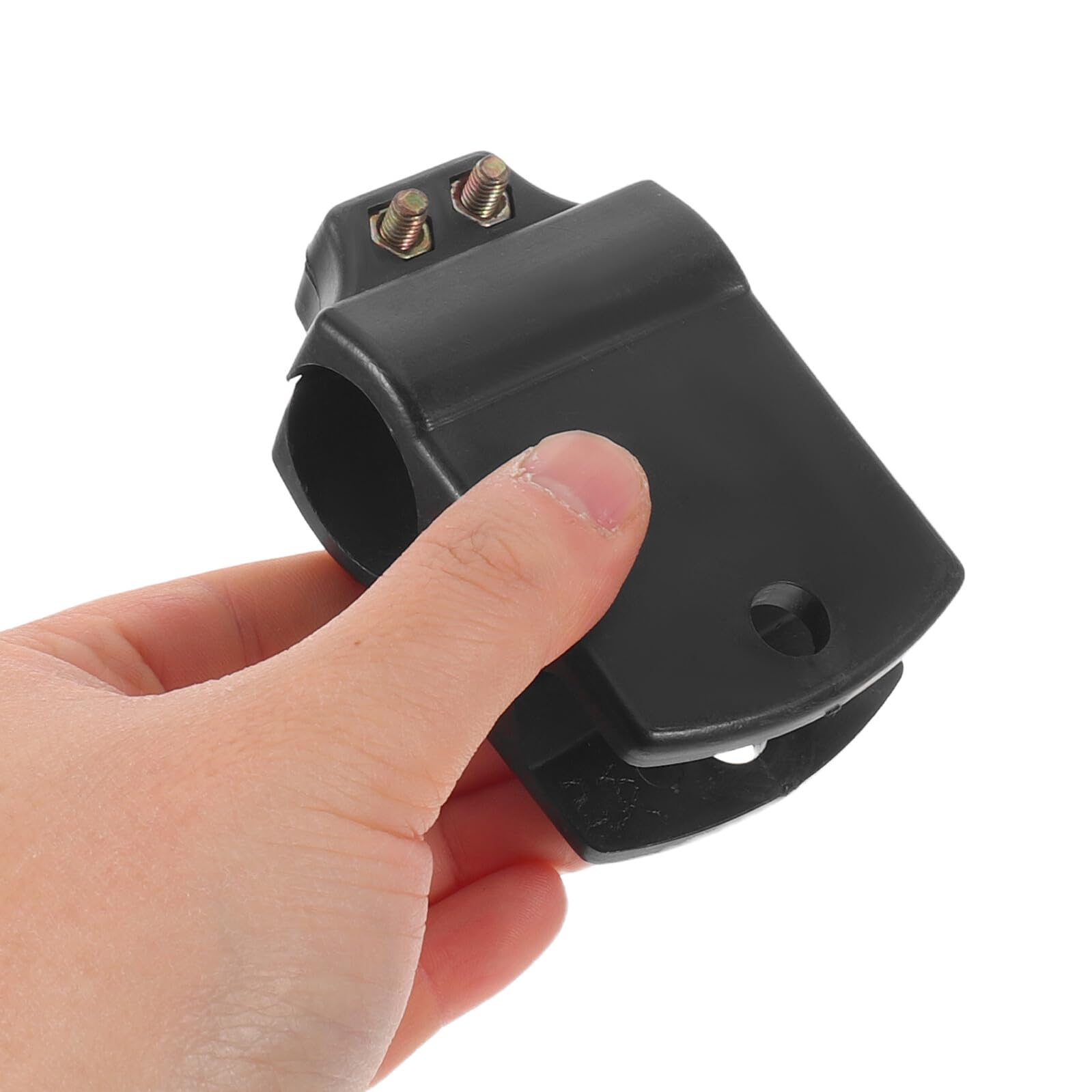 2 Pièces Pince de Fixation Robuste pour Rétroviseur Extérieur en Plastique Noir, Réglage Précis et Résistante aux Intempéries, pour Camions Agricoles et Engins de Chantier