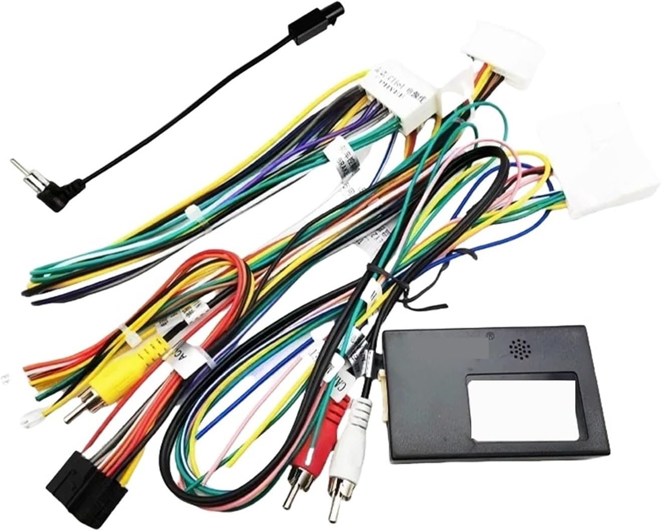 Wiring Harness CAN Bus Decoder 16 Pin to 12Pin 32Pin 24Pin Connector Car Android Cable Adapter Compatible for Renault Clio Mk4 with Compatible for Tomtom(1pcs with ant)