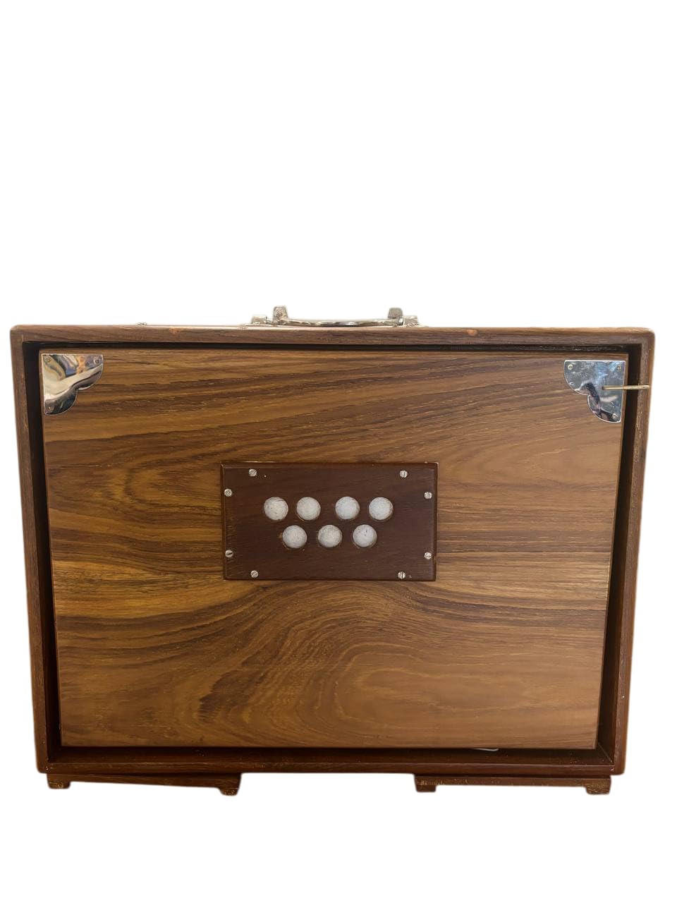 40,6 cm große Shruti-Box, massives Teakholz, lange Sustain, Surpeti Shruti mit Tragetasche, abgestimmt auf 432 Hz, mit Fußpedal