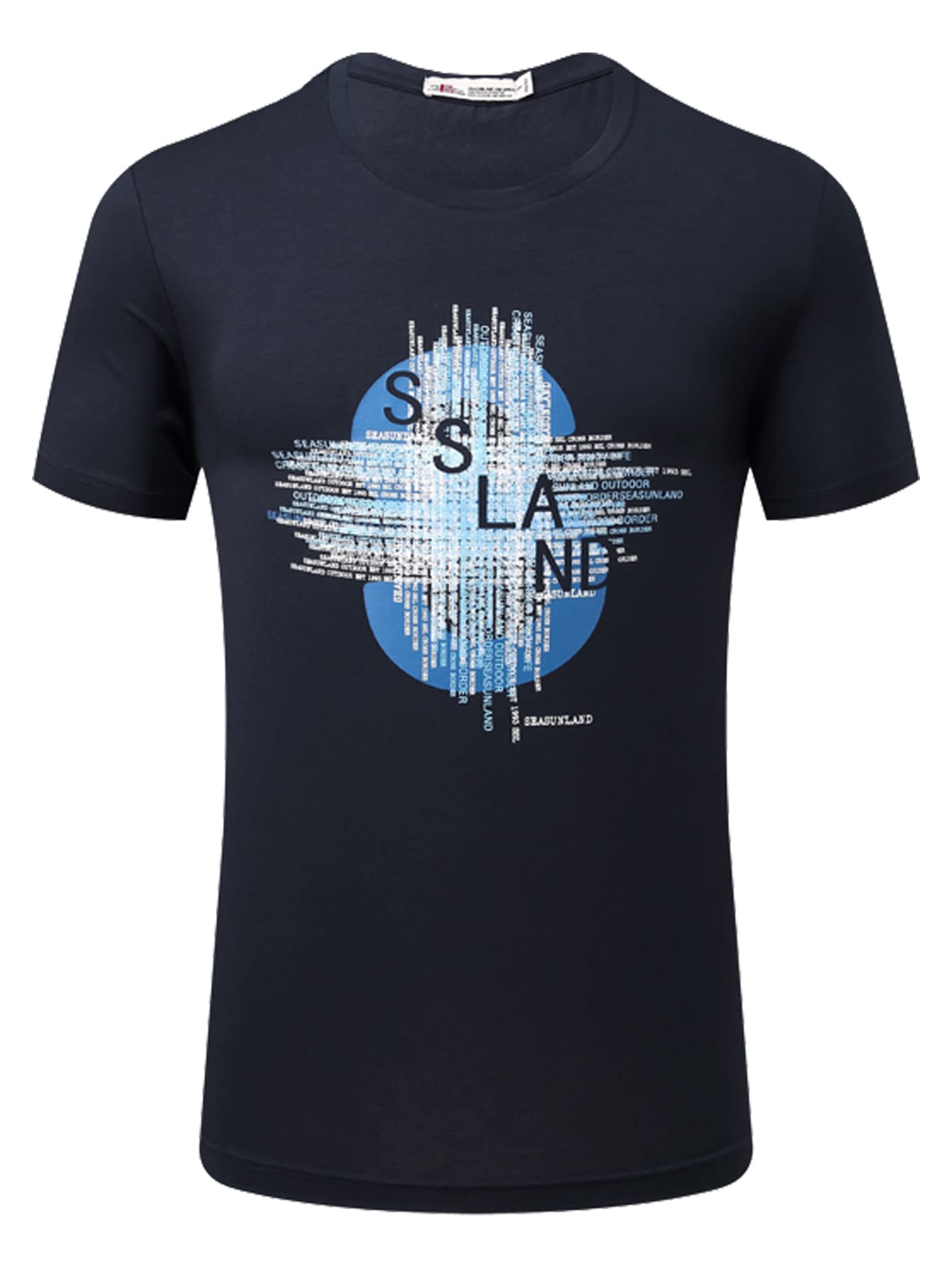 ZingVic Men's Short Sleeve Graphic T-Shirt - Stay Cool and Stylish All Summer, Comfortable, Round Neck, Durable and Long-Lasting