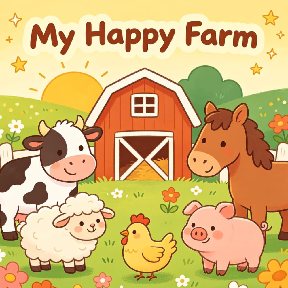 Happy farm: Play and learn with me by painting farm animals