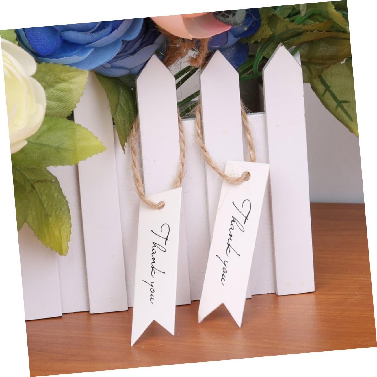 FOMIYES 100pcs Label Tag Wedding Favor Display Paper Tag Kraft Paper Thank You Tag Thank You Favors Thank You Present Tag Bridal Bakery Bag Thanks Tag Bride Boy Lace White