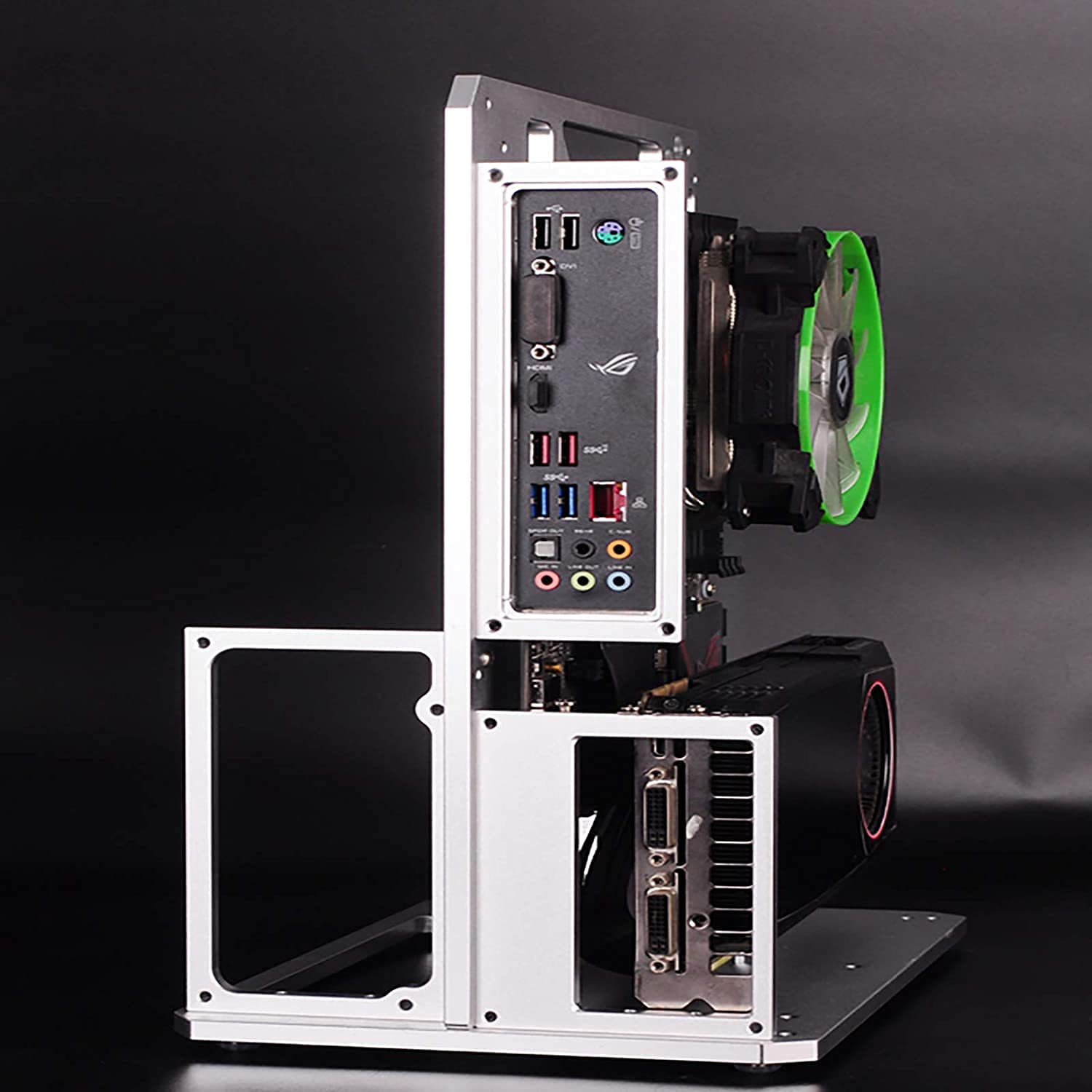 Amazon.co.jp: DIY PC ケース ホルダー 開放型 ケース ATX MATX ITX用