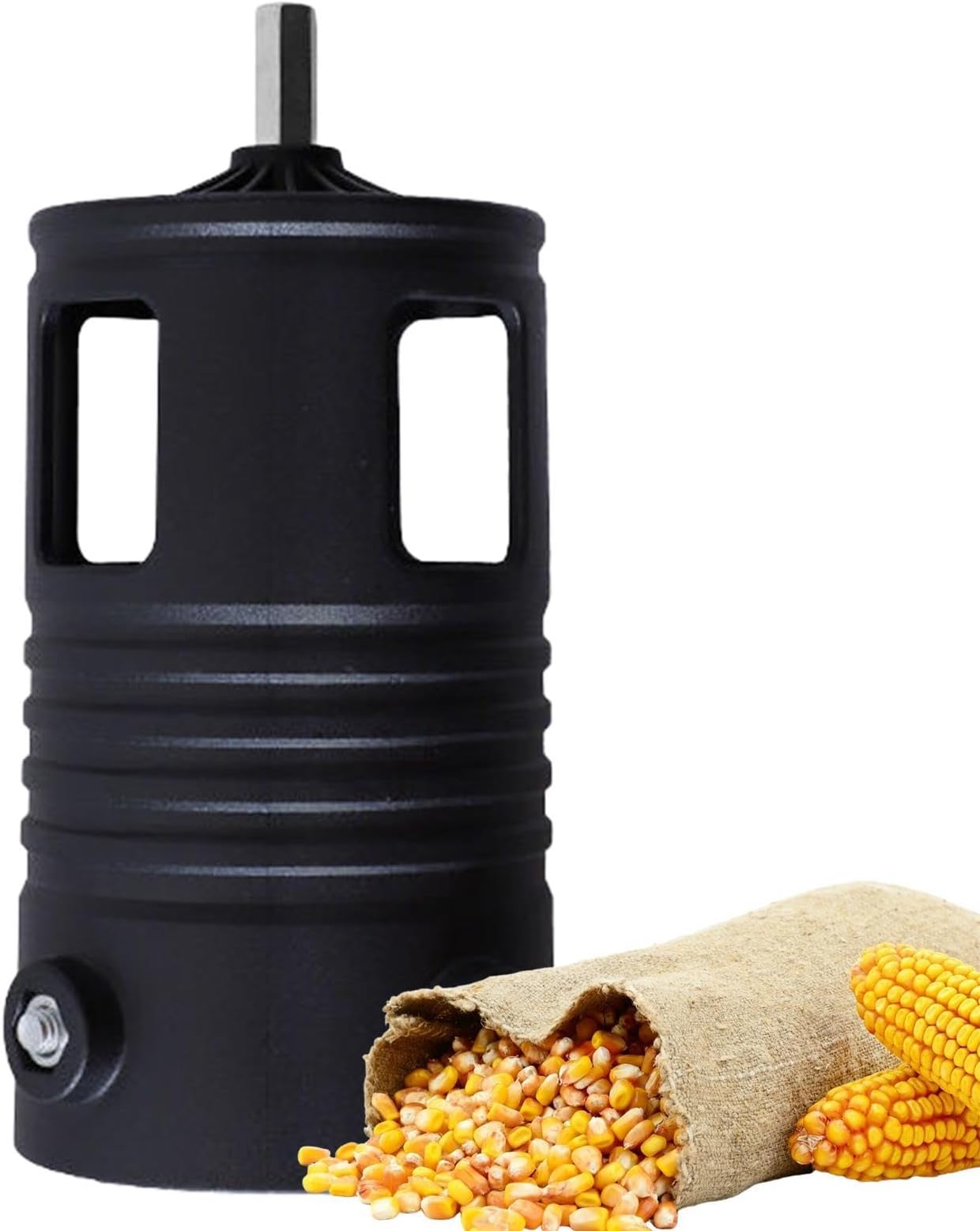 Corn Thresher – Efficient Harvesting Tool | Cornn Cob Stripper | Automatic Corns Kernel Separator Drill for Farming Agriculture Home Garden Corn Processing and Daily Crop Preparation Use