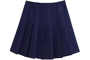 Classic High-Waist Navy Skater Skirt