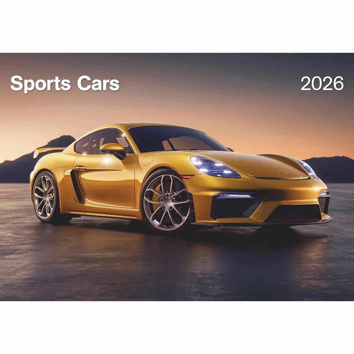 N Neumann - Sports Cars Kalender 2026 – Wandkalender DIN A3 (ca. 42×30 cm) mit 12 Luxusauto-Motiven, 4-sprachigem Kalendarium & Spiralbindung, exklusiver Bildkalender für PS- & Sportwagenfans