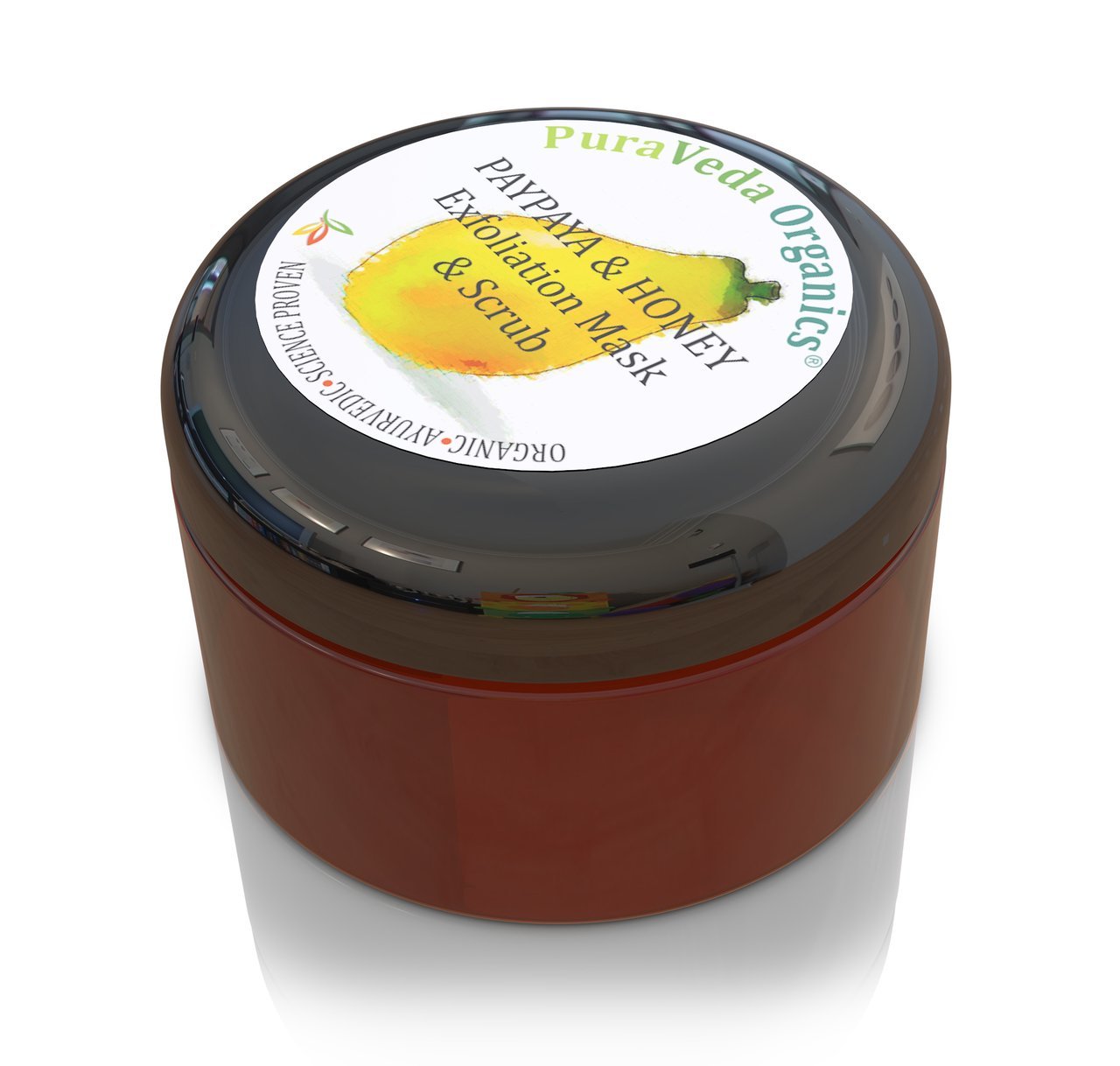 Organic FACIAL EXFOLIATION MASK & DAILY SCRUB | Pure Honey & Papaya Formula | Normal Skin