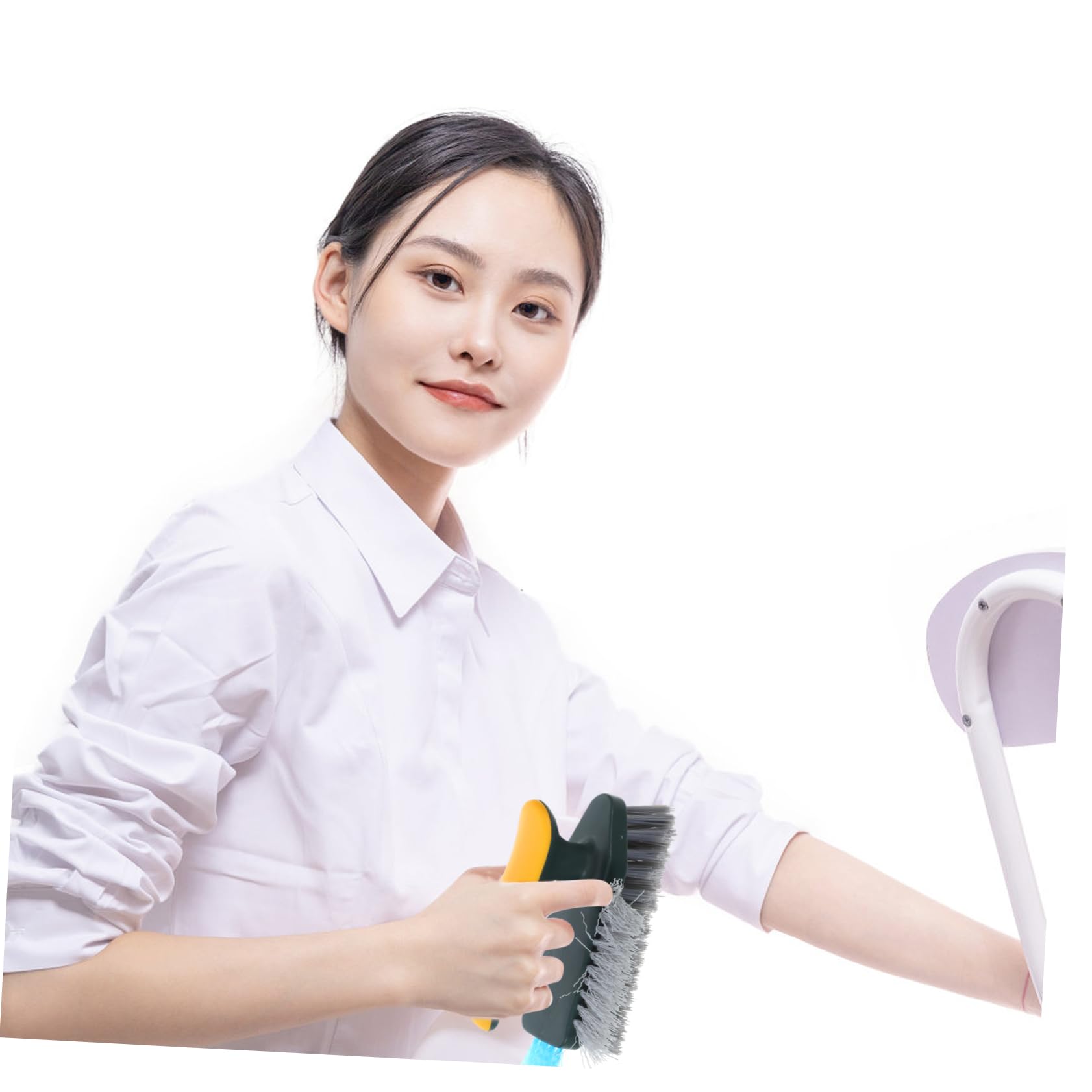 SOESFOUFU Ergonomic Handle Crevice Cleaning Brush Multi-Function Brush for Household Cleaning Window Bathroom Kitchen