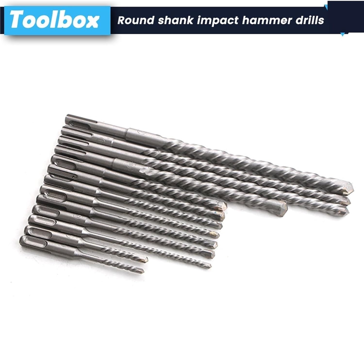 17Pcs SDS Rotary Hammer Drill Bit & Chisel Set, Concrete Masonry Hole Tool with Storage Case