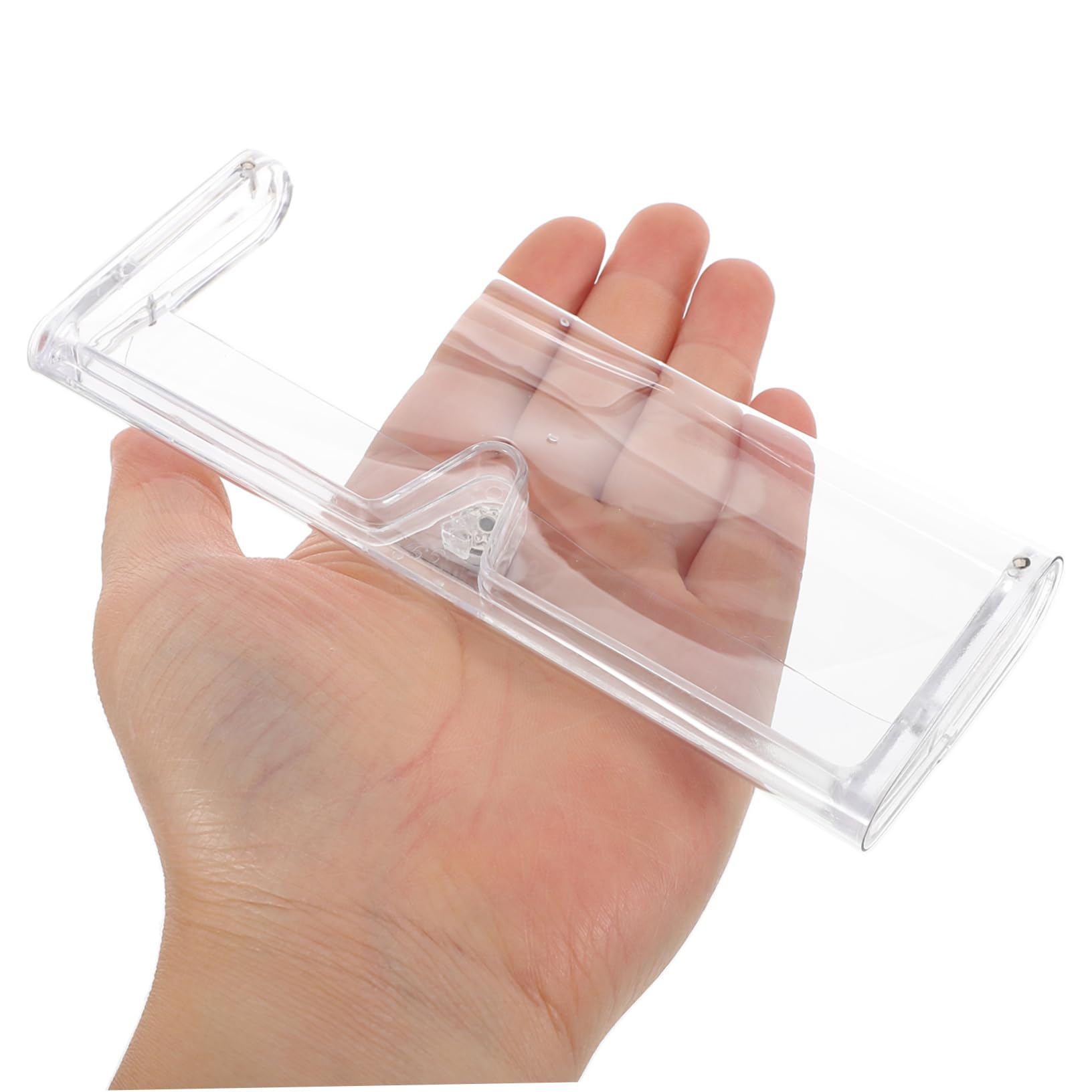 Przezroczyste etui 10 sztuk przezroczyste szklane etui podróżne twarda obudowa etui plastikowe pudełko z tworzywa sztucznego/35901
