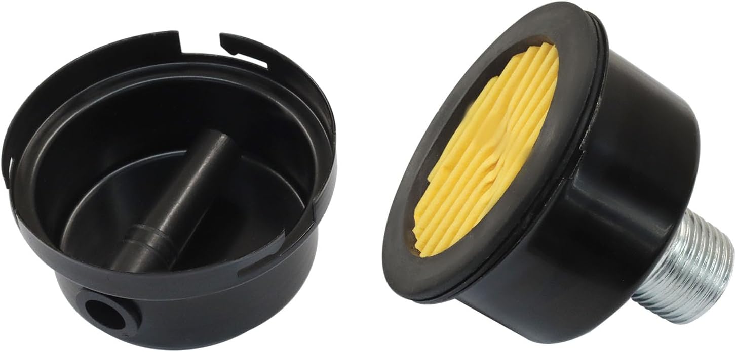 2 Pcs Air Compressor Silencer, 1/2" Thread Air Compressor Intake Filter 20mm Air Compressor Filter Noise Muffler