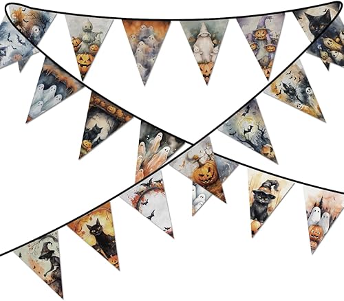 Cartel de Halloween de estilo gótico vintage para decoración de interiores y exteriores, pancarta de tela para suministros de fiesta de vacaciones