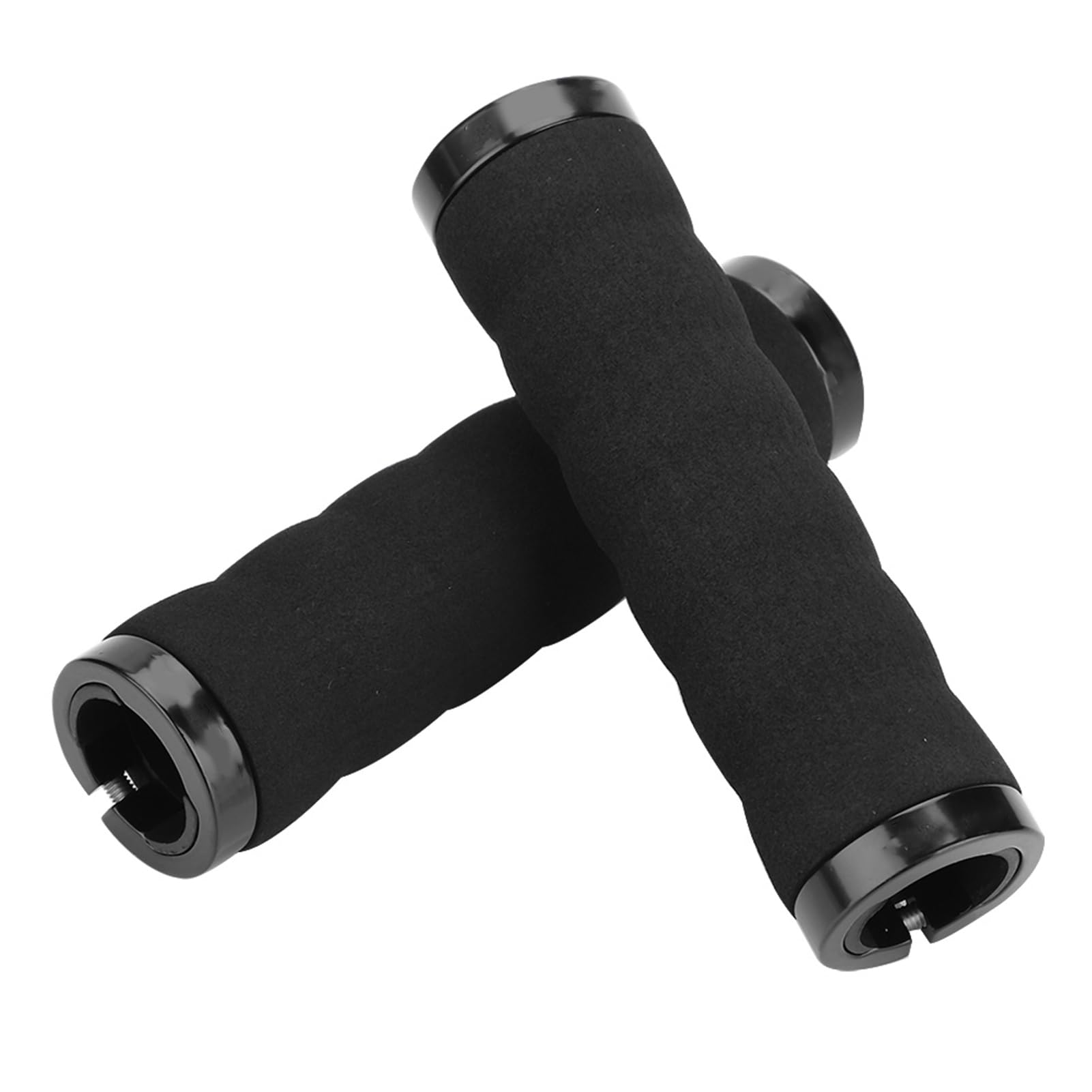 Hominas Bicycle Grips Foam Sponge Grip Cover Bicycle Handlebar Grips Ergonomic Non-Slip with Locking for Mountain Bike and Road Bike Handlebars with 22 mm Diameter