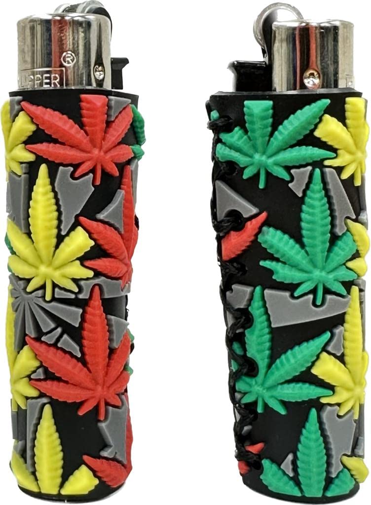 Clipper Lighter Corn Collection Lighter 1 pack, Clipper Lighter soft touch, Gas Lighters, New Different Rubber Designs (No Fuel)