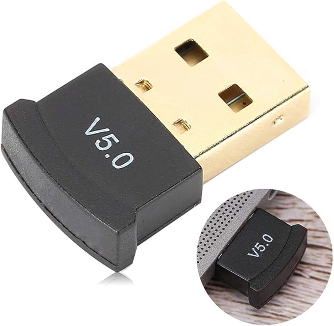 Adaptador USB Bluetooth 5.0 Receptor Audio Stereo PC Portátil miniatura 6