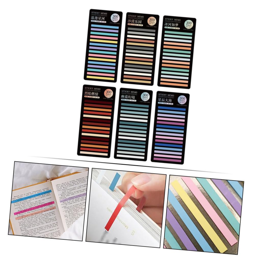 ARTIBETTER 30 Sets Aufkleber Selbstklebend Süße Notizen Anmerkungen Pastellblock Seitenmarkierungsetikett Süßes Briefpapier Farbig Klebriger Stil Selbstklebend Geformt