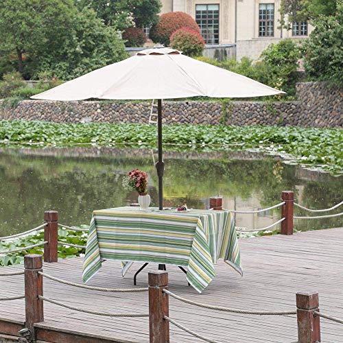 Nappe imperméable 152 x 213 cm avec fermeture éclair pour parasol de jardin