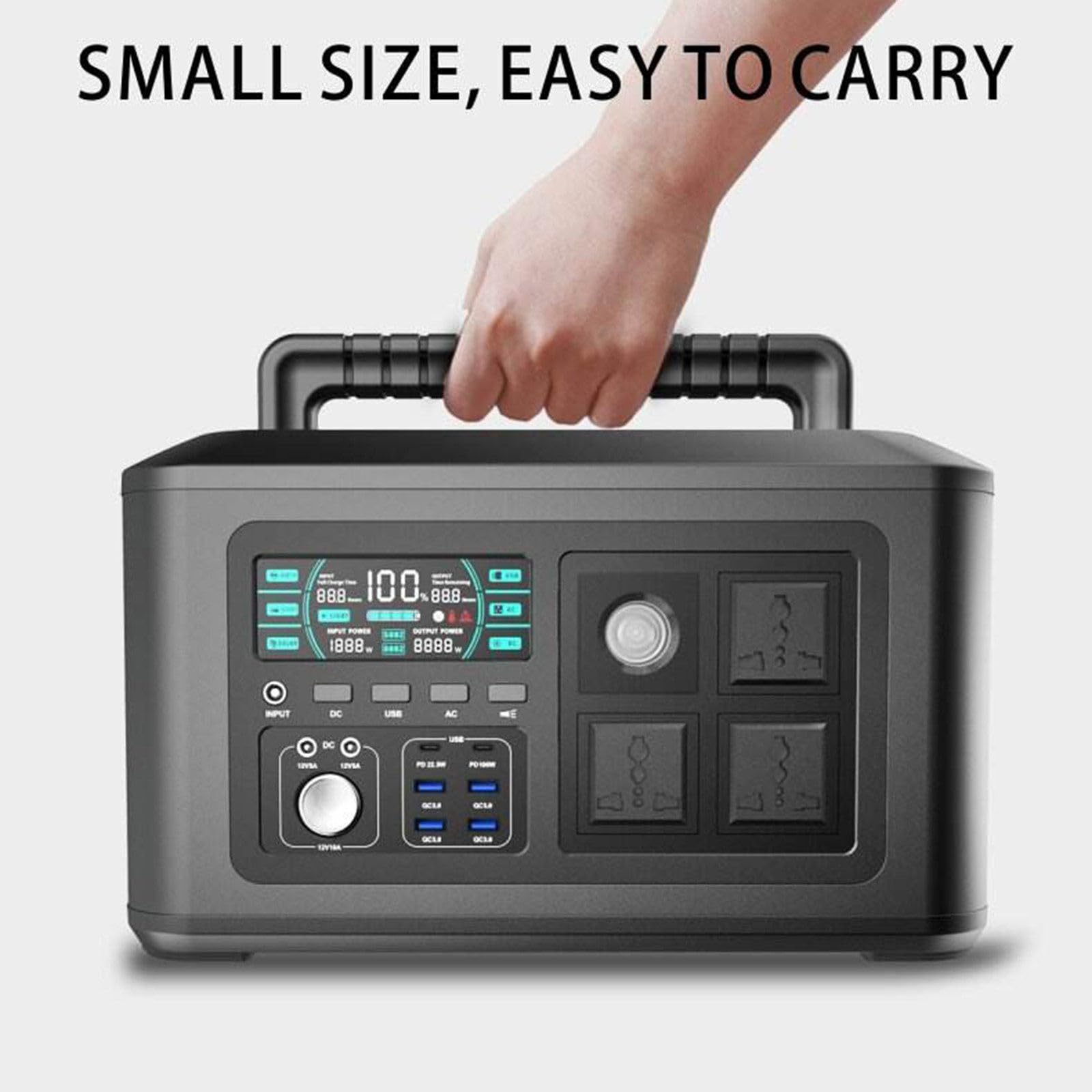 Wielofunkcyjny 220V1000W Zewnętrzny magazyn energii Zasilacz 32000Mah Pojemność Outdoor Camping Zasilanie awaryjne