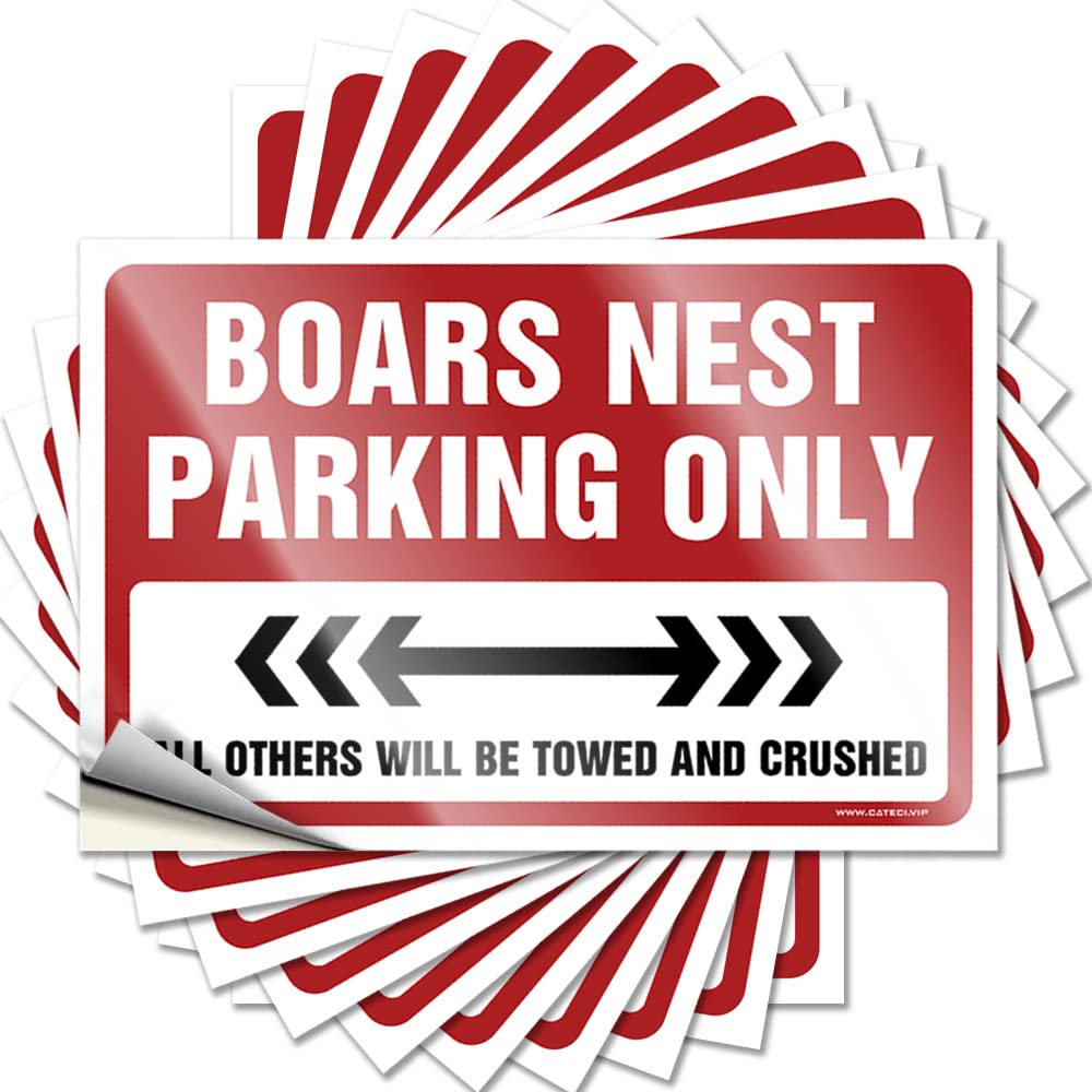 Boars Nest Parking Only Western Home Decor Small - Stickers Tumbler Waterproof Decal(6X9CM)