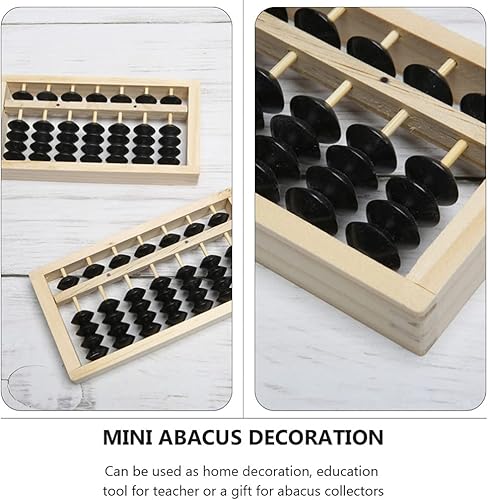 Miniatura 2 de BESTOYARD Foto Props 1pc Pequeño Ábaco Madera Japón Niño Madera Abacus Decoración