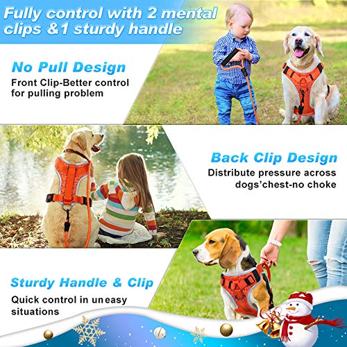 Colete para cães Supet, não puxa, [versão mais recente] sem asfixia, colete para animais de estimaçã