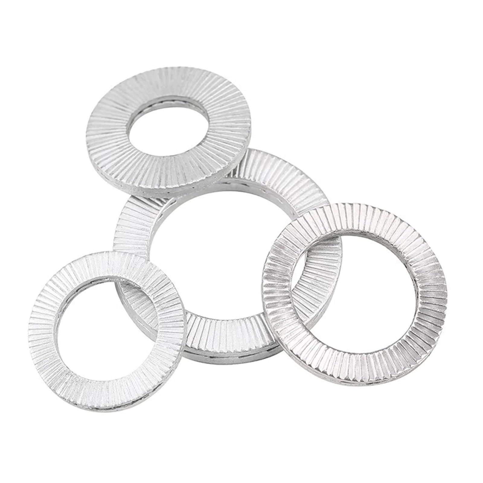 Rondelle plate Rondelles autobloquantes à Double pont en acier inoxydable 316/304, 2 à 20 pièces(316 S Steel,M12 x 10Pcs)