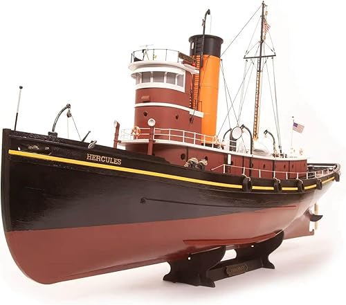 Occre Remolcador de madera Hercules 150 listo para RC kit de modelado para adultos para construir
