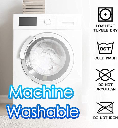 Miniatura 6 de MATBEBY - Cubrecolchón acolchado, fresco, ajustado, transpirable, suave, mullido, se estira hasta 21 pulgadas (53.34 cm) de profundidad, tamaño