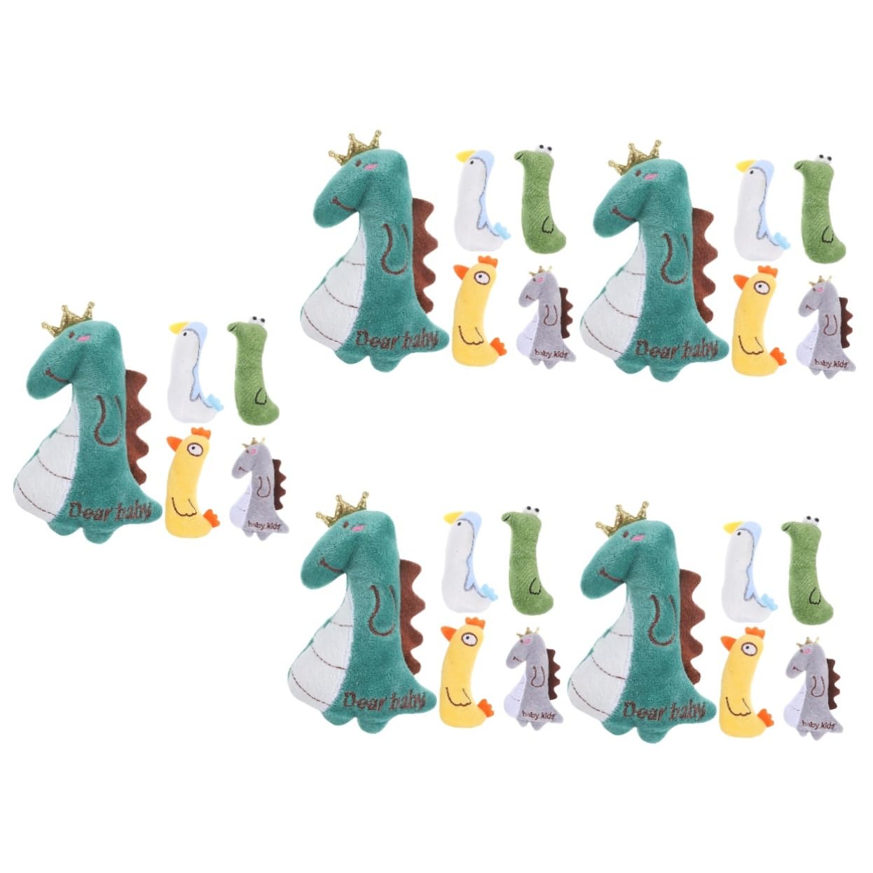 Yardwe 5sets Interaktives Katzenspielzeug Cartoon Tier Katze Plüsch Spielzeug Für Indoor Katzen 5 Stücke * 5