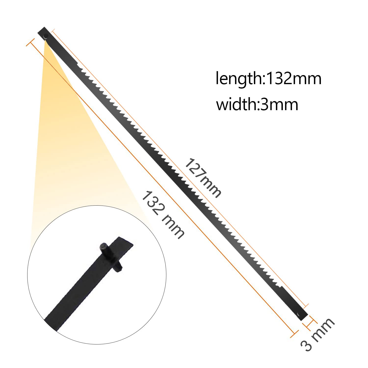 ZITFRI 20 Pcs Lames de Scie à Chantourner 10/15/18/24 Dents 127 Mm Lames Scie a Chantourner de Rechange pour Scier Planche Bois Plastique Mousse