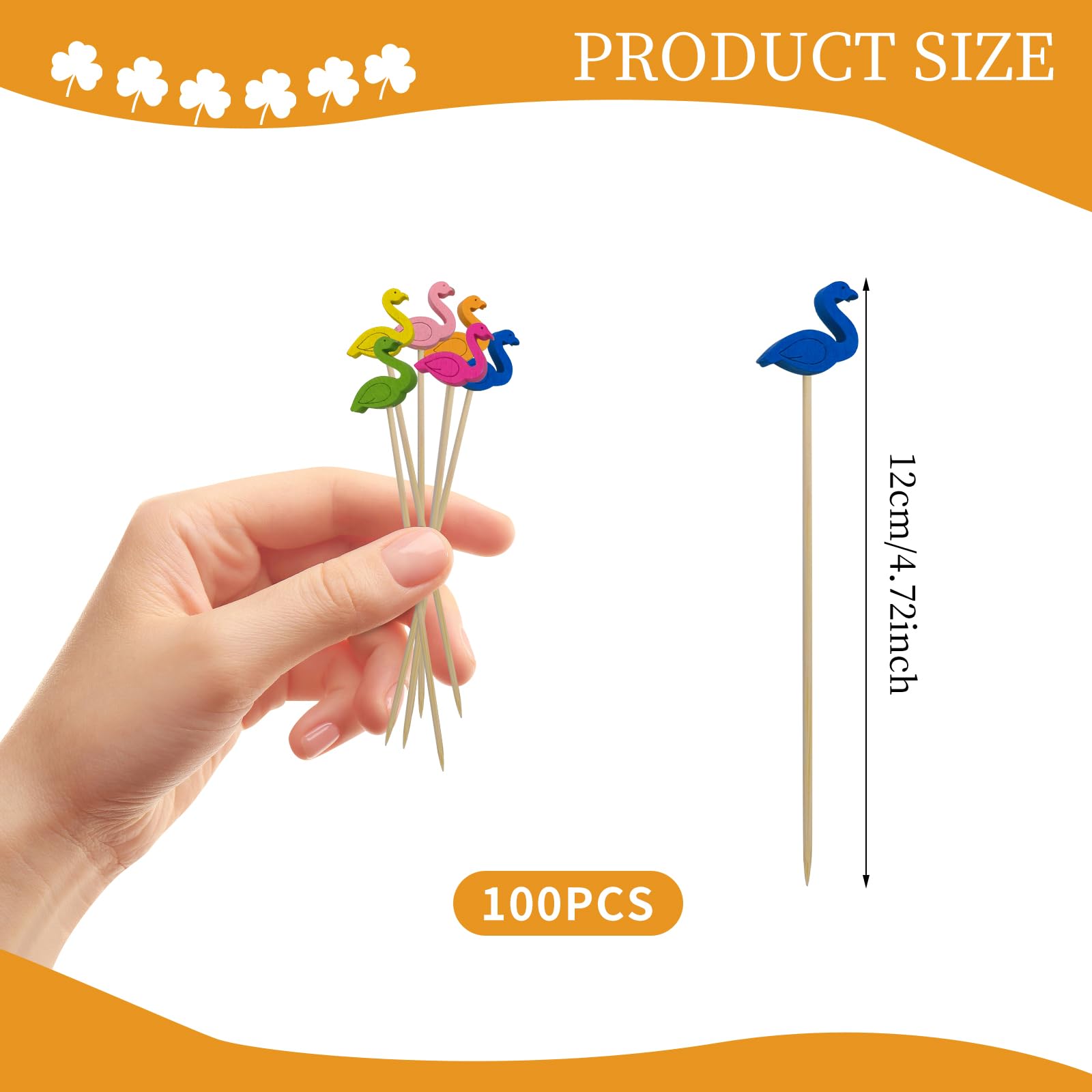 100 Stuzzicadenti Da Cocktail A Tema Golf – 12 Cm, A Forma Di Pallina Da Golf, Per Spiedini E Decorazioni Di Feste Sportive - 5