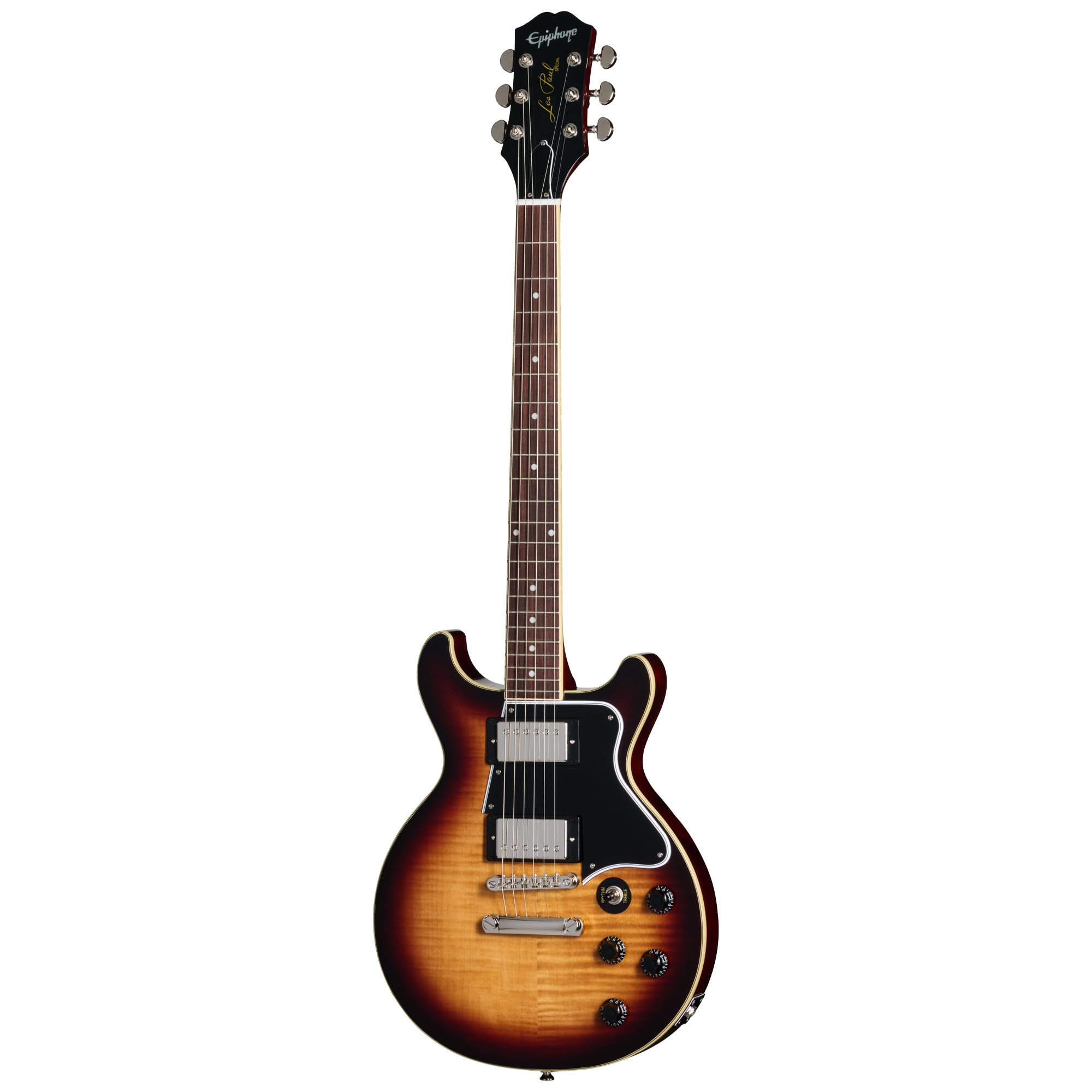 Amazon | Epiphone Les Paul Special Double Cut Figured Bourbon