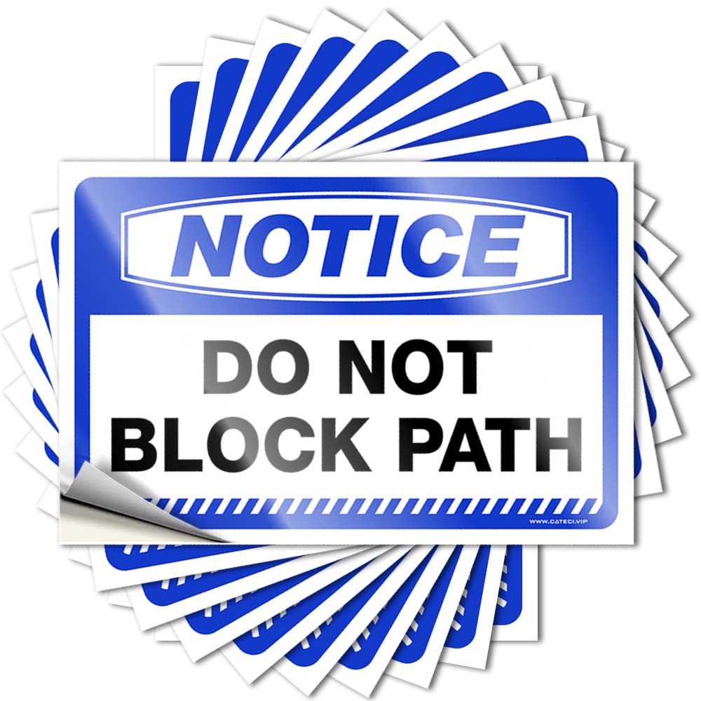 Fzfn Boys Colour Sets Saying - Metal Thankful Cover Notice Do Not Block Path(12X18cm)