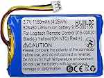 DC 3.7v 2100mAh Remplacement de batterie rechargeable au lithium pour Logitech MX1000 MX-1000 M-RAG97 Souris Bluetooth sans fil 190247-1000, 190247-B000, L-LB2, NTA2253