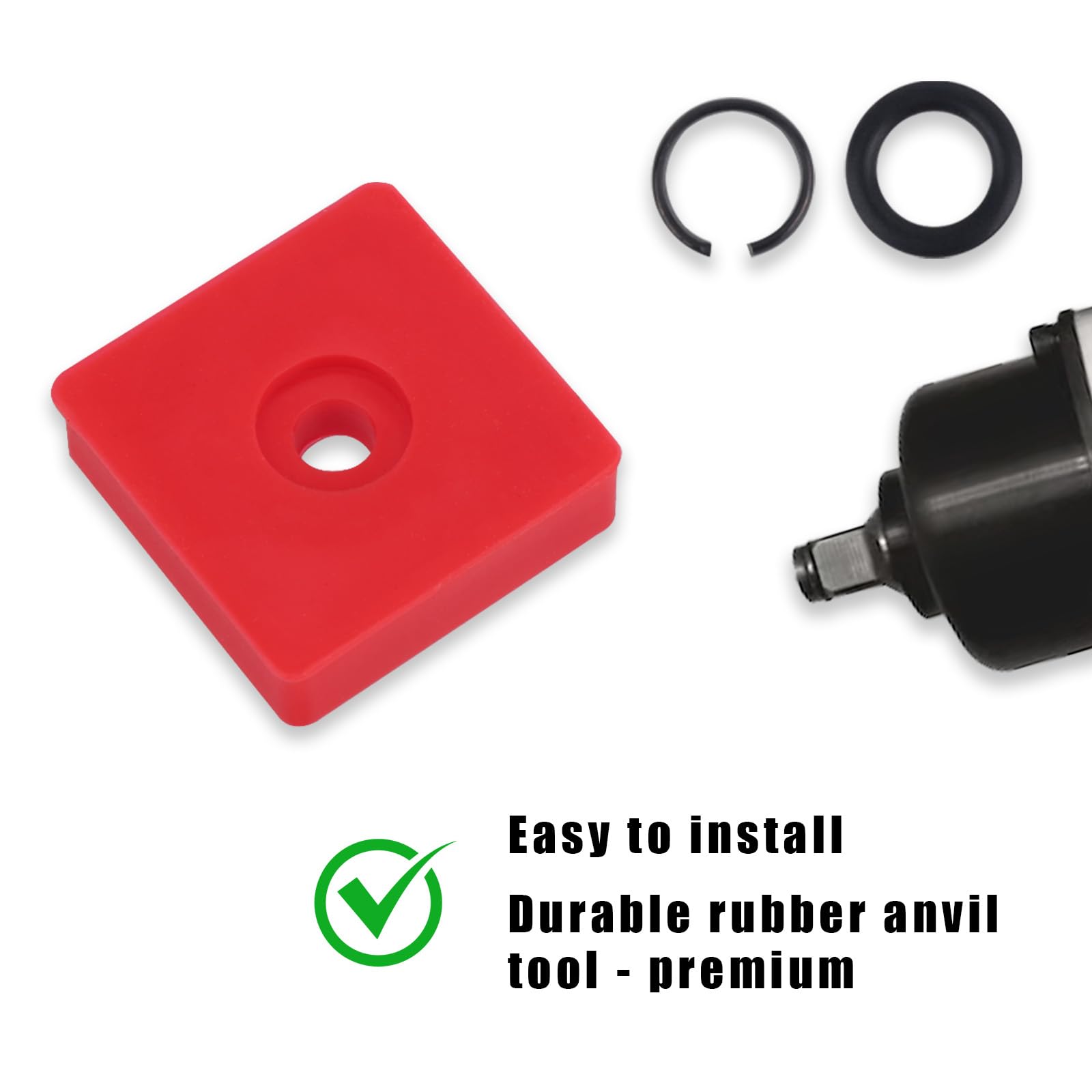 6 + 6 set) Anello di attro con clip per anello di fissaggio per impatto