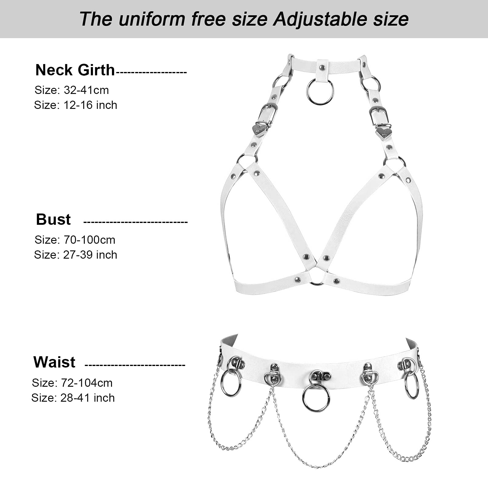 Set di Catene per Il Corpo in Pelle Catene per la Vita da Spiaggia Accessori per Il Corpo alla Moda Gioielli per Donne e Ragazze
