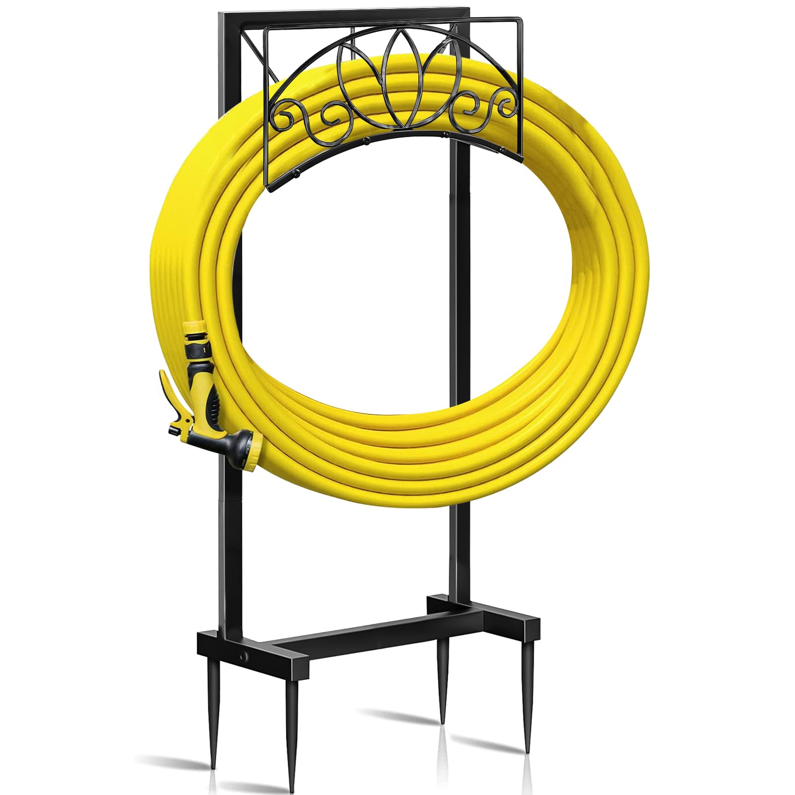 VeyFolzin.st Garden Hose Holder, Freestanding, Removable Metal Garden
