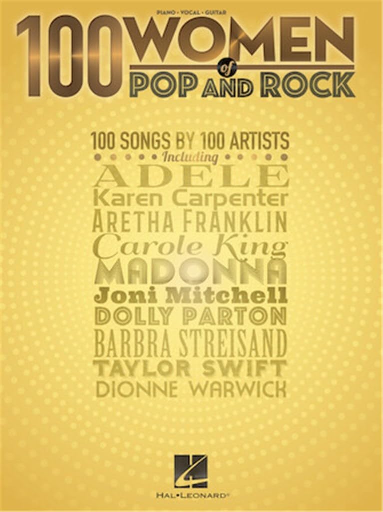 100 women of pop and rock - piano, voix & guitare